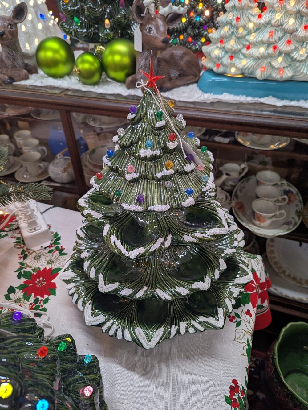 Yum Yum Green Ceramic Christmas Tree